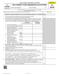 Form N-346 Tax Credit for Research Activities - Hawaii