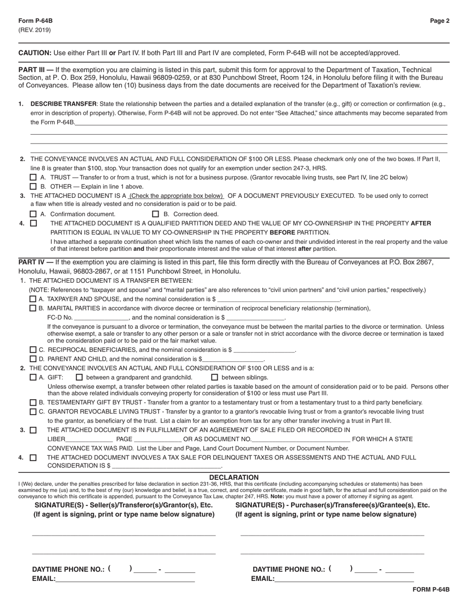 conveyance tax hawaii 2022