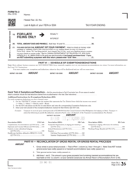 Form TA-2 Transient Accommodations Tax Annual Return &amp; Reconciliation - Hawaii, Page 2