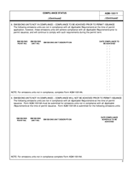 Form AQM-1001Y Compliance Status - Delaware, Page 2
