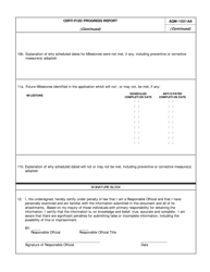 Form AQM-1001AA Certified Progress Report - Delaware, Page 2