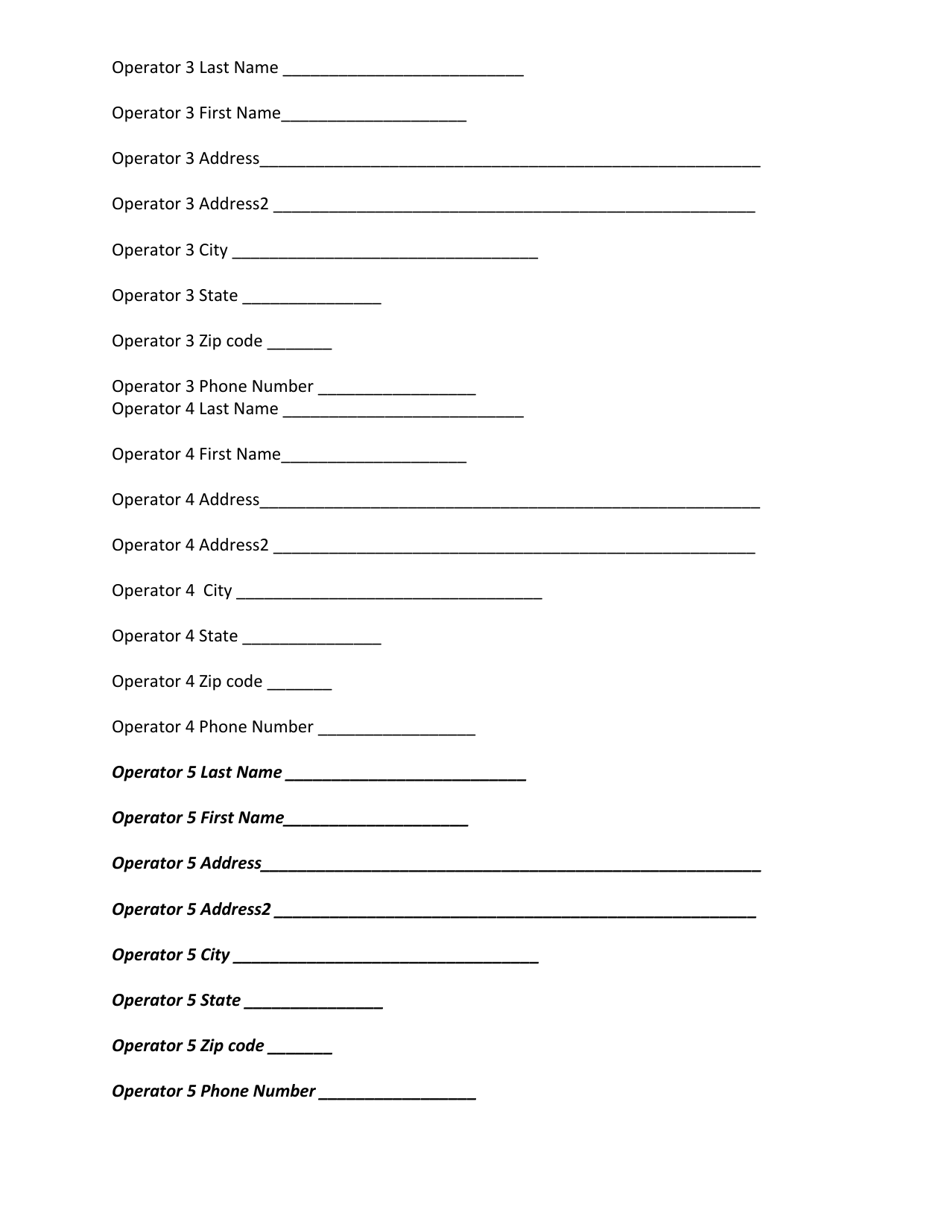 Delaware Charter Boat or Head Boat License Application Form Fill Out