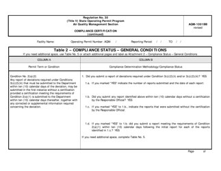 Form AQM-1001BB (A) Compliance Certification - Delaware, Page 4