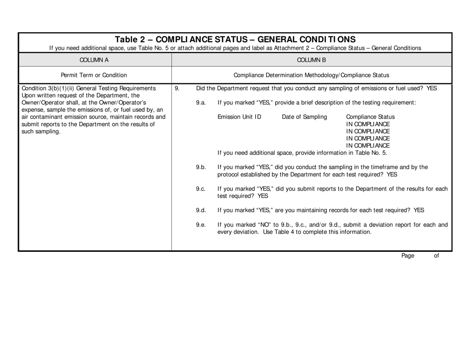 Form AQM-1001BB (B) Compliance Certification - Delaware, Page 8