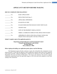 Wetlands and Subaqueous Lands Section Permit Application Form - Delaware, Page 3