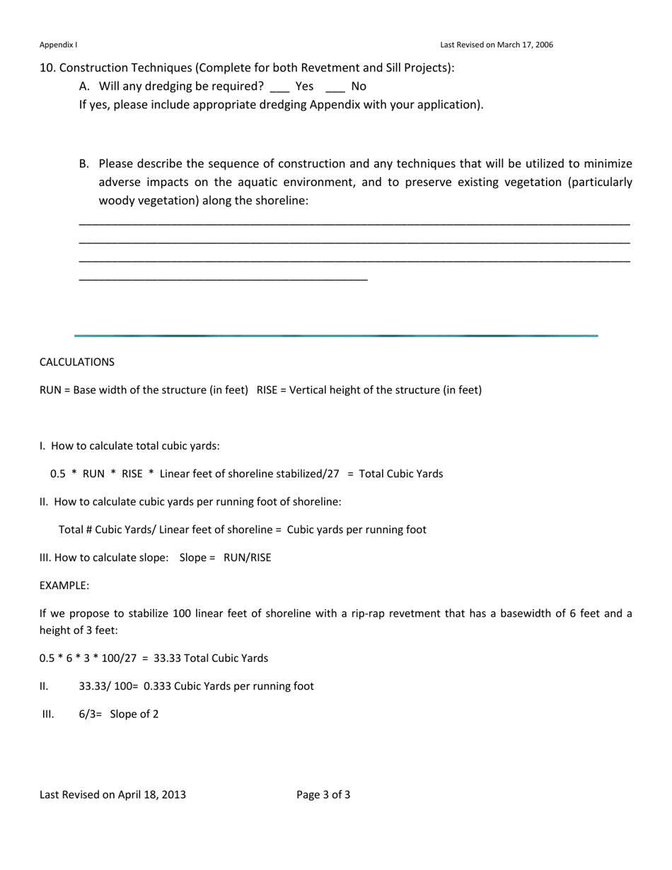 Appendix I Rip-Rap Sills and Revetments - Delaware, Page 3