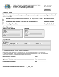 Jurisdictional Determination and Map Change Request Form - Delaware