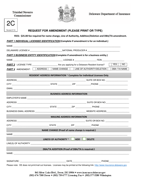 Form 2C  Printable Pdf