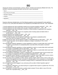 Form 3B Request for Viatical Settlement Provider License - Delaware, Page 2