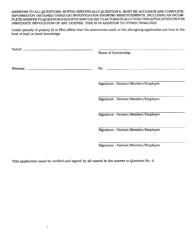 License Application Reinsurance Intermediary Partnership - Delaware, Page 4