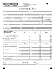 Form DR0252 Consumer Use Tax Return - Colorado, Page 2