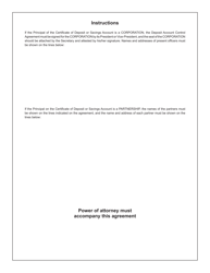 Form DR7067 Deposit Account Control Agreement - Colorado, Page 2