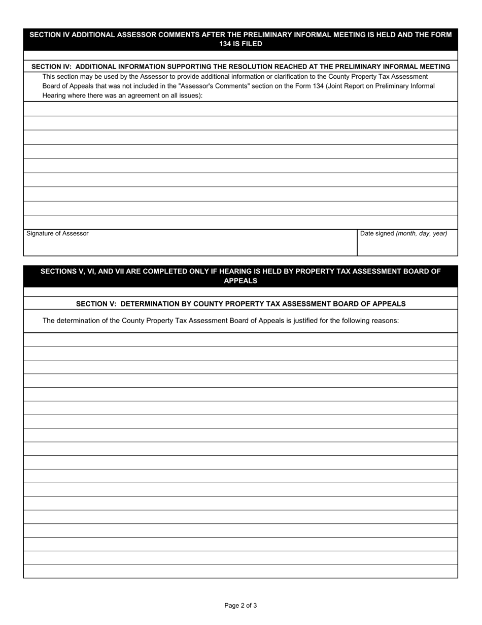 State Form 20916 (115) Notification of Final Assessment Determination - Indiana, Page 2