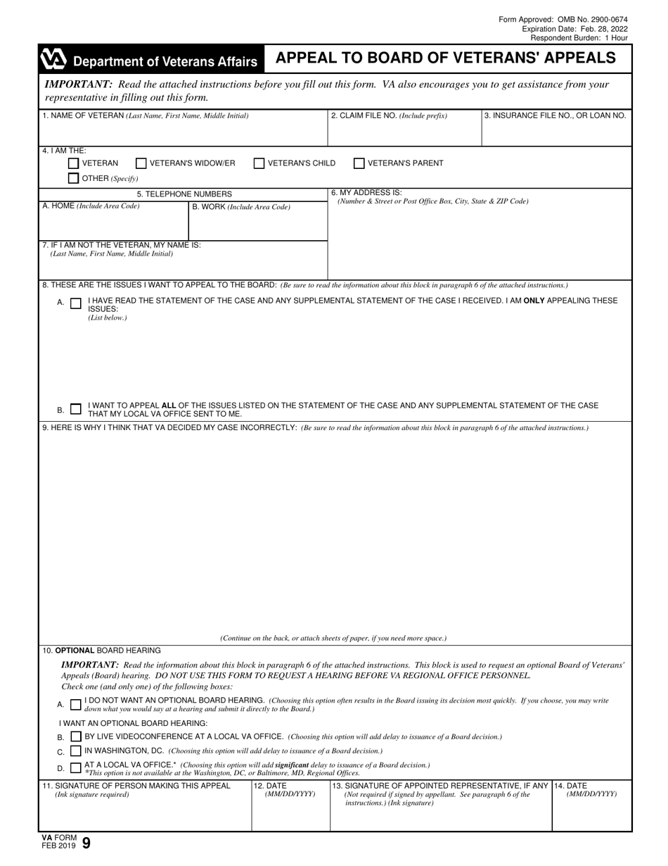 Va Form 21 0966 Printable