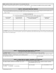 VA Form 28-8832 Educational/Vocational Counseling Application, Page 2