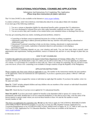 VA Form 28-8832 Educational/Vocational Counseling Application, Page 3