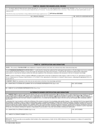 VA Form 20-0996 Decision Review Request: Higher-Level Review, Page 4