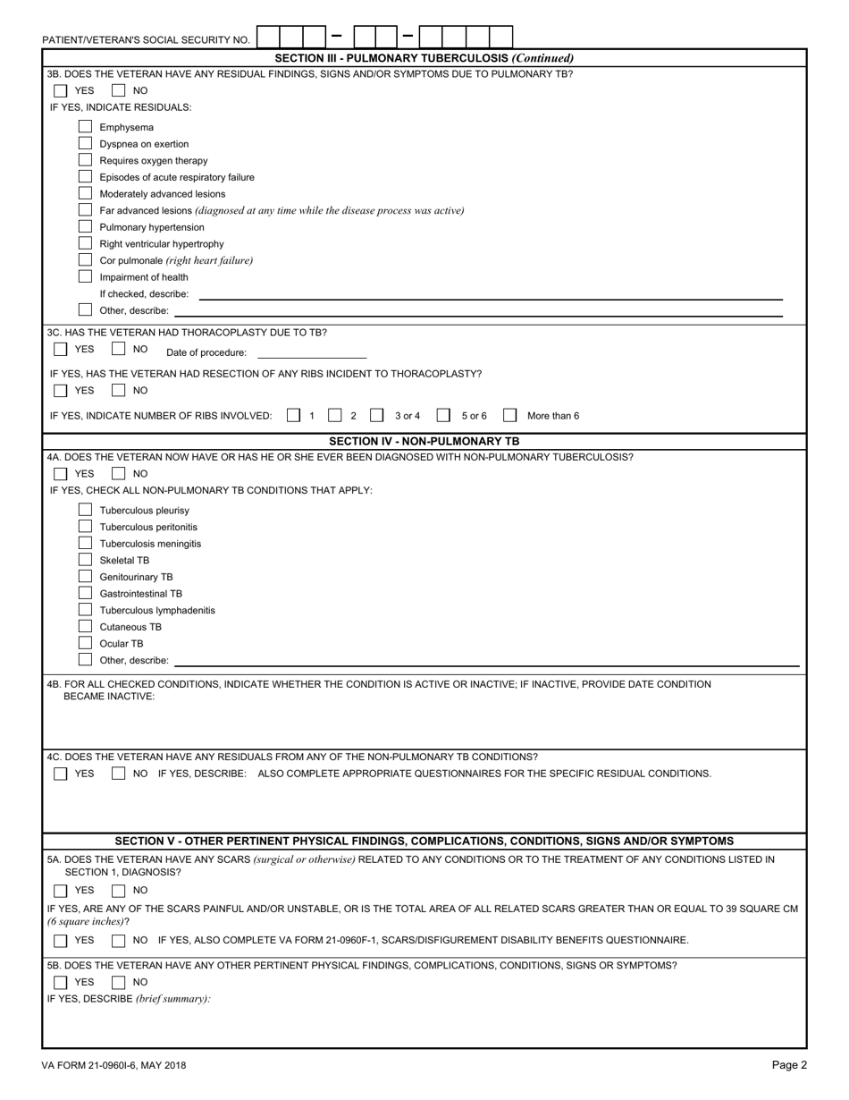 VA Form 21-0960I-6 - Fill Out, Sign Online and Download Fillable PDF ...