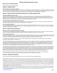 VA Form 21-0958 Notice of Disagreement, Page 2