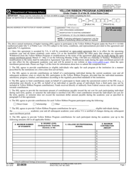 VA Form 22-0839 Yellow Ribbon Program Agreement