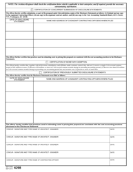 VA Form 6298 Architect - Engineer Fee Proposal, Page 9