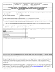VA Form 29-4364 Application for Service-Disabled Veterans Insurance, Page 2