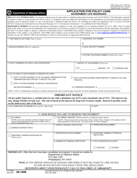 VA Form 29-1546 Application for Cash Surrender Government Life Insurance, Page 2