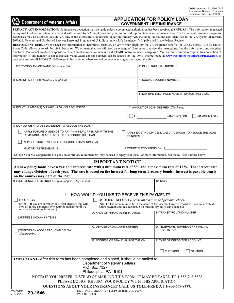 VA Form 29-1546 - Fill Out, Sign Online and Download Fillable PDF ...