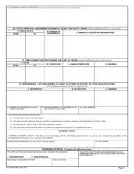 VA Form 26-6681 Application for Fee or Roster Personnel Designation, Page 2