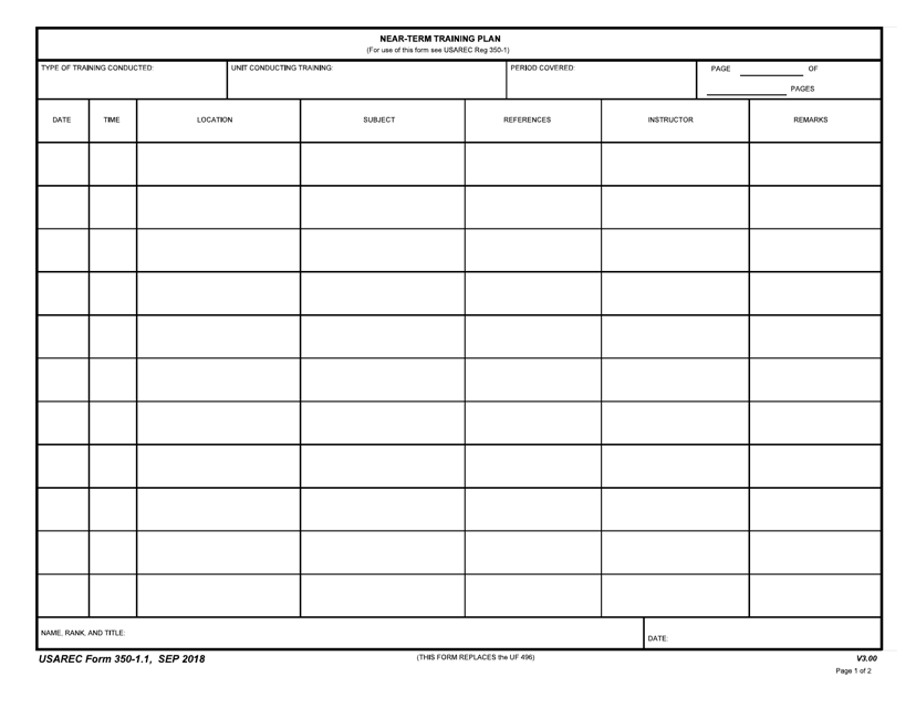 USAREC Form 3501.1 Download Fillable PDF or Fill Online NearTerm
