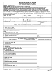 USAREC Form 350-1.4 &quot;Reception and Integration Checklist&quot;