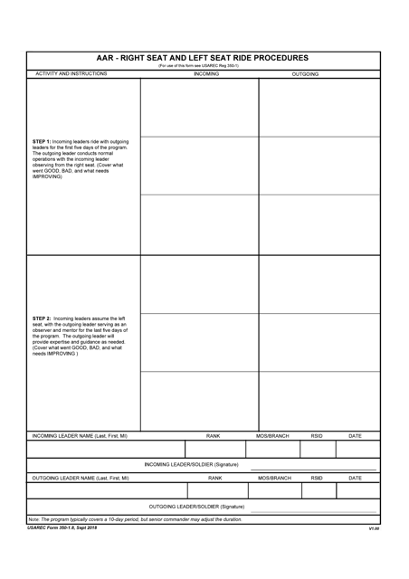 USAREC Form 350-1.8  Printable Pdf