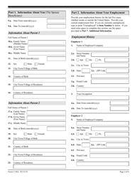 USCIS Form I 130A Fill Out Sign Online And Download Fillable PDF   Page 2 Thumb 