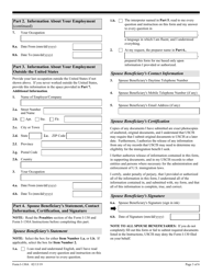 USCIS Form I-130A Supplemental Information for Spouse Beneficiary, Page 3