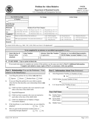USCIS Form I-130 Petition for Alien Relative