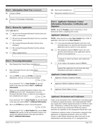 USCIS Form I-131A Application for Travel Document (Carrier Documentation), Page 2