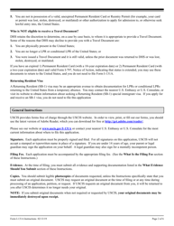 Instructions for USCIS Form I-131A Application for Travel Document (Carrier Documentation), Page 2