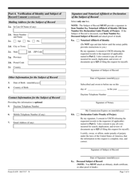 USCIS Form G-639 Freedom of Information/Privacy Act Request, Page 3