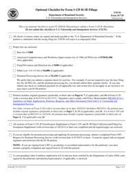 USCIS Form M-735 Optional Checklist for Form I-129 H-1b Filings