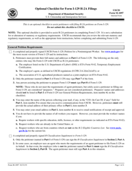 USCIS Form M-1097 Optional Checklist for Form I-129 H-2a Filings