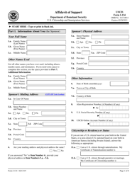 USCIS Form I-134 Affidavit of Support