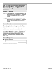 USCIS Form I-290B Notice of Appeal or Motion, Page 5