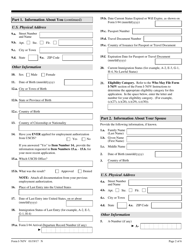 USCIS Form I-765V Application for Employment Authorization for Abused Nonimmigrant Spouse, Page 2