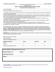 Document preview: Form PHS-416-5 Ruth L. Kirschstein National Research Service Award Individual Fellowship Activation Notice