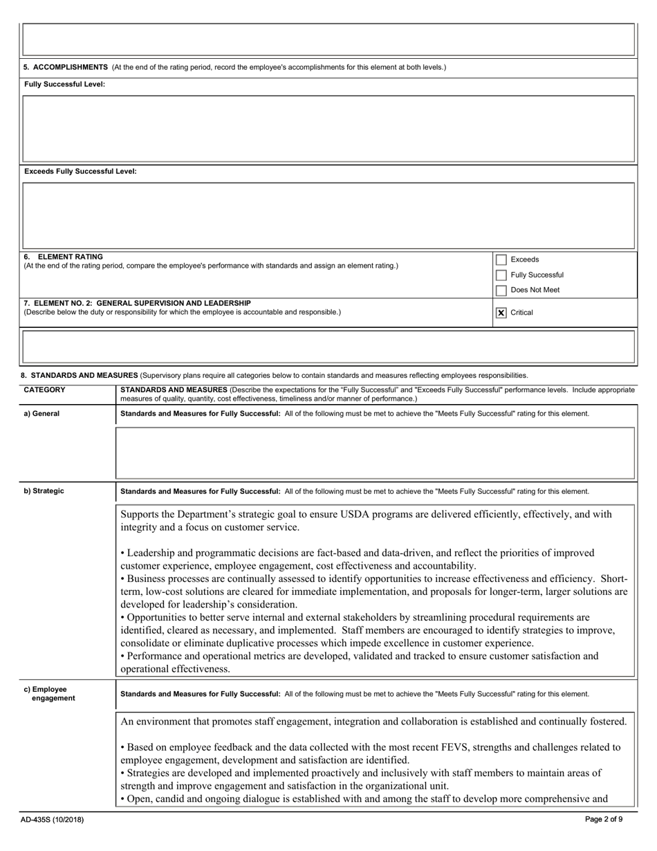 Form AD 435S Fill Out Sign Online and Download Fillable PDF Form AD 435S Fill Out Sign Online and Download Fillable PDF