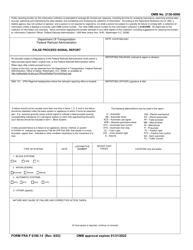 FRA Form F6180.14 &quot;False Proceed Signal Report&quot;