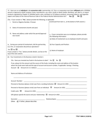 TTB Form 5000.9 &quot;Personnel Questionnaire - Alcohol and Tobacco Products&quot;, Page 3