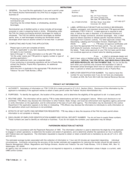 TTB Form 5100.24 &quot;Application for Basic Permit Under the Federal Alcohol Administration Act&quot;, Page 3