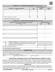 TTB Form 5300.26 &quot;Federal Firearms and Ammunition Quarterly Excise Tax Return&quot;, Page 2