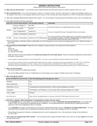 TTB Form 5300.26 &quot;Federal Firearms and Ammunition Quarterly Excise Tax Return&quot;, Page 3
